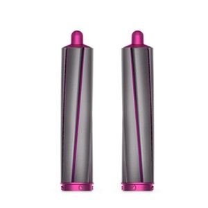 Dyson Hair Tool Attachments - fuchsia and nickel. 1.6 long barrel.